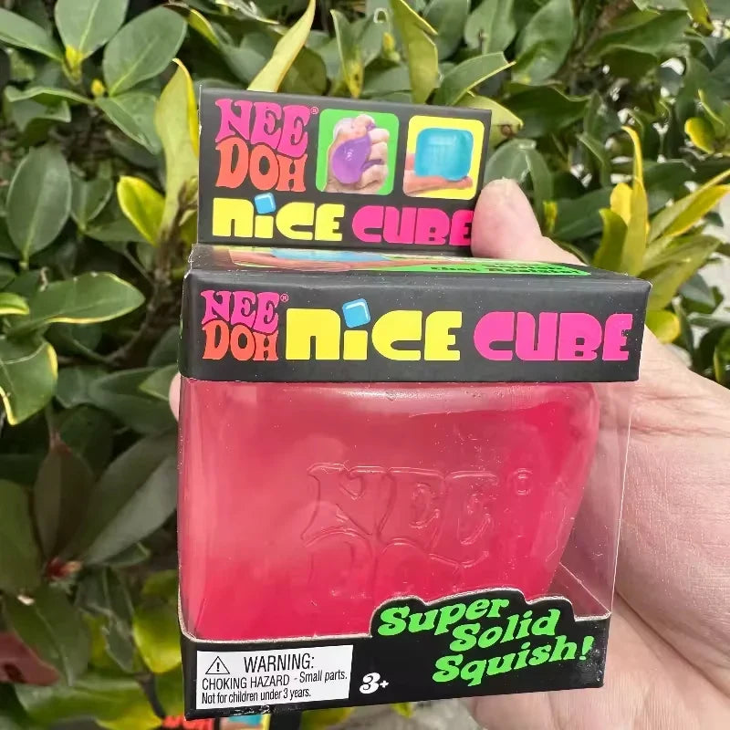 NeeDoh Cube Squishy Toy – Sensory Stress Relief Fidget