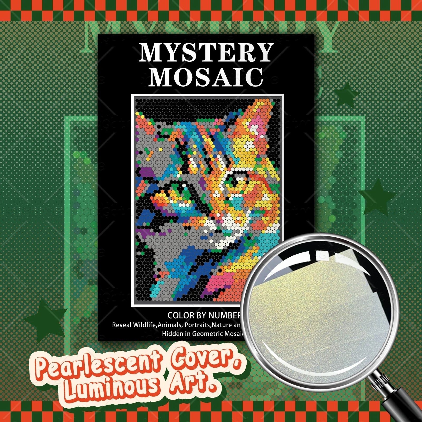Color-By-Number Mosaics Pixel Art Coloring Book