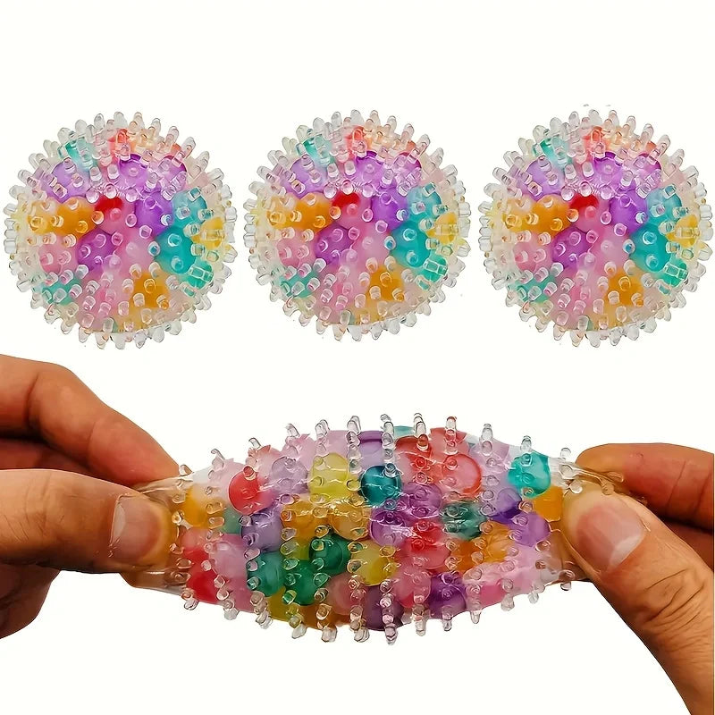 1Pc Squishy Colorful Water Bead Grape Balls Squeeze Toys for Kids Adult Soft Pinch Pop Fidget Toys Halloween Christmas Gifts