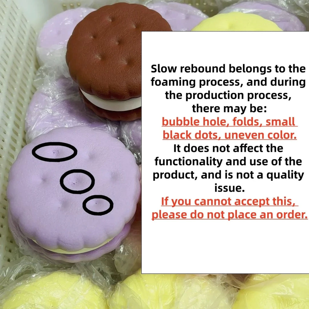 Squishy Simulated Cake Squeeze Toy | Stress Relief Slow Rising Sensory Fidget for Anxiety ADHD Autism Gifts