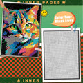 Color-By-Number Mosaics Pixel Art Coloring Book