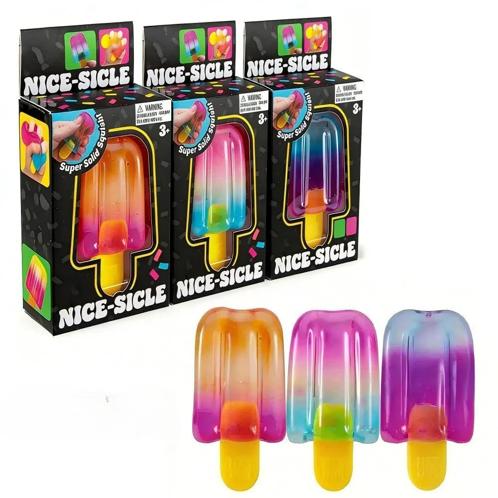 Nice Sicle Squishy Cube | Soft Sensory Stress Relief Fidget Toy